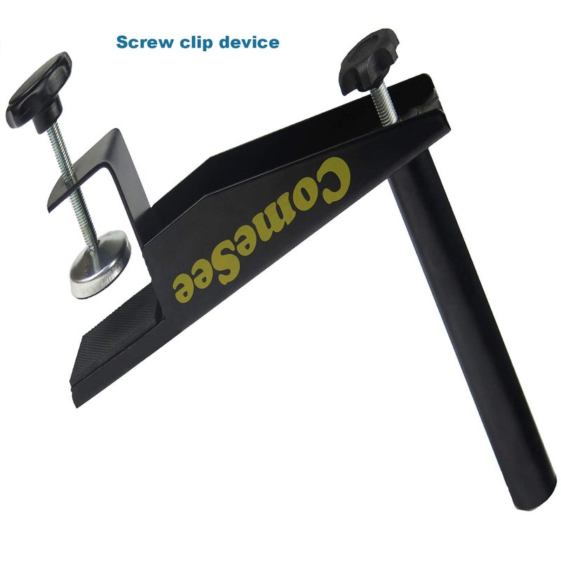 Comesee Professional Table Tennis Ping Pong Net Post Set Strength Screw Clamp with Net Clip Insert, 1.5 Inch Width Grip Holder, Tension and Height Adjustable Easy Set Up (Black) - Image 5